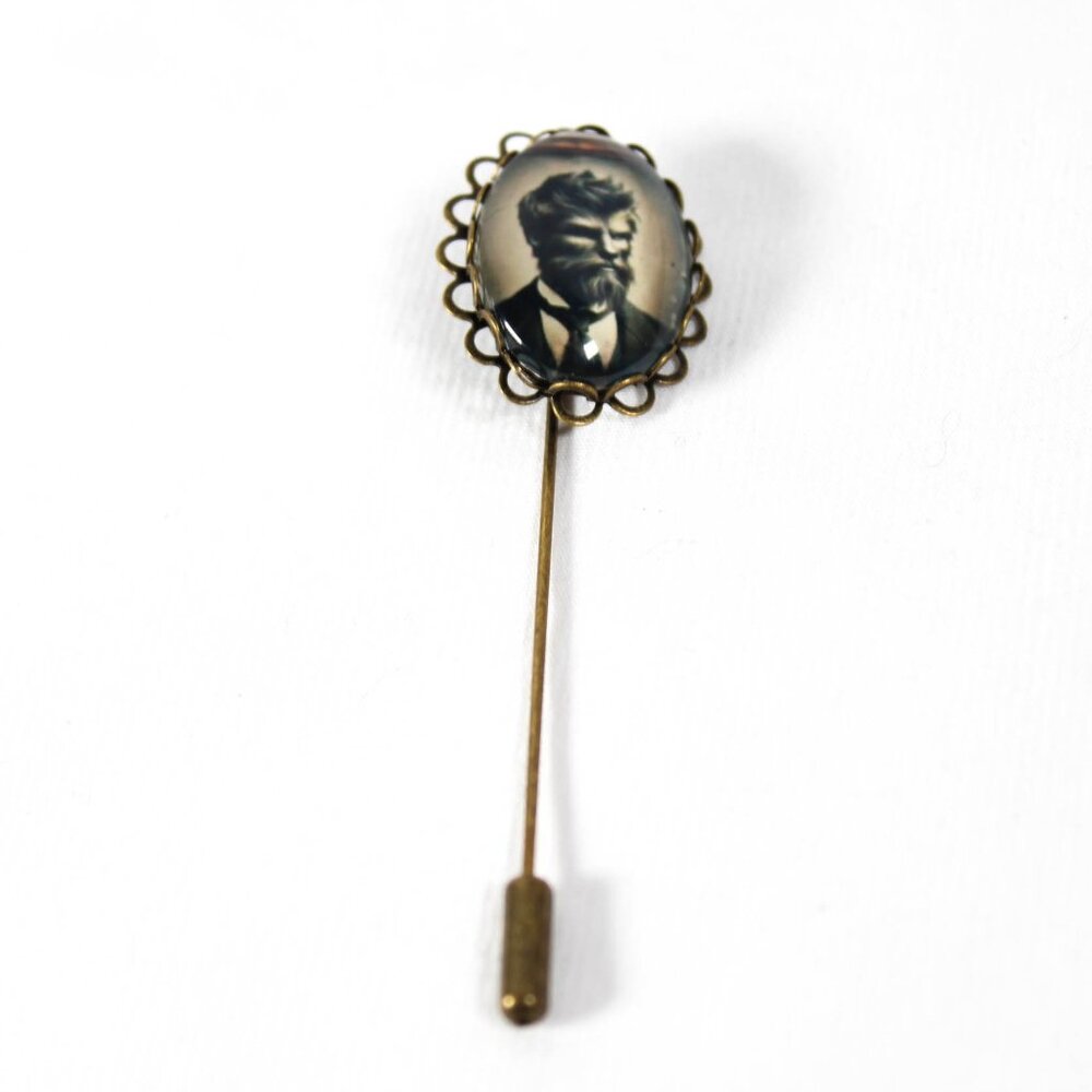 🔨 Gothic Victorian Werewolf "The Unquaffed Gentleman" Unisex Boutonniere Pin